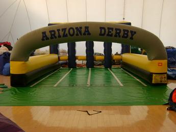 Custom Inflatable PonyHop Arizona Derby Horse Racetrack 